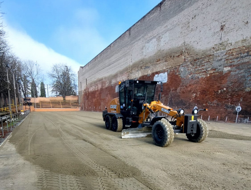 Lavori di restyling allo sferisterio di Vignale Monferrato